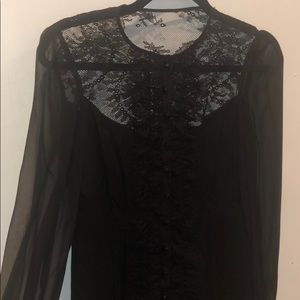 Nanette Lepore Lace and Chiffon Dress